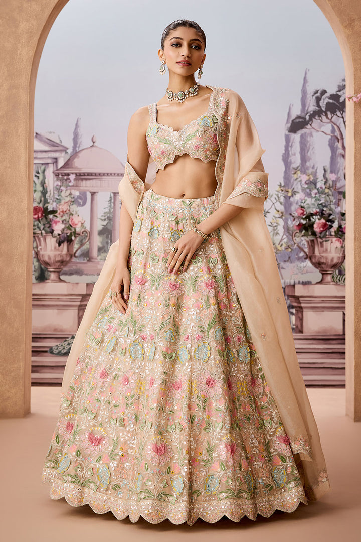 Mogra Safed  Lehenga