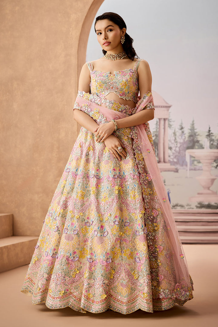 Snowy Jasmine Lehenga