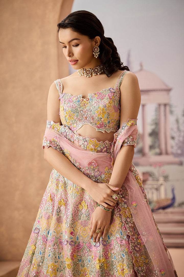 Snowy Jasmine Lehenga