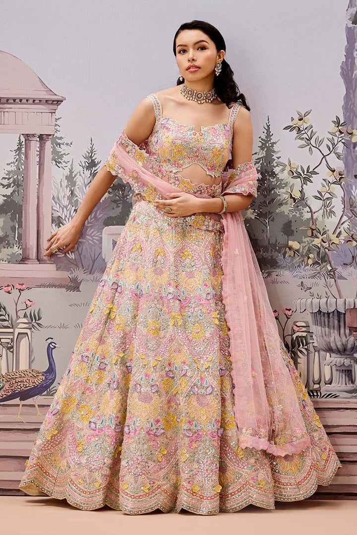 Snowy Jasmine Lehenga