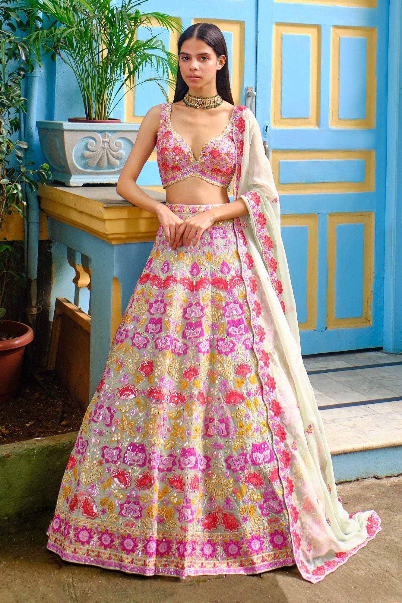 Latest Designer Women's Bridal Lehengas under 20000