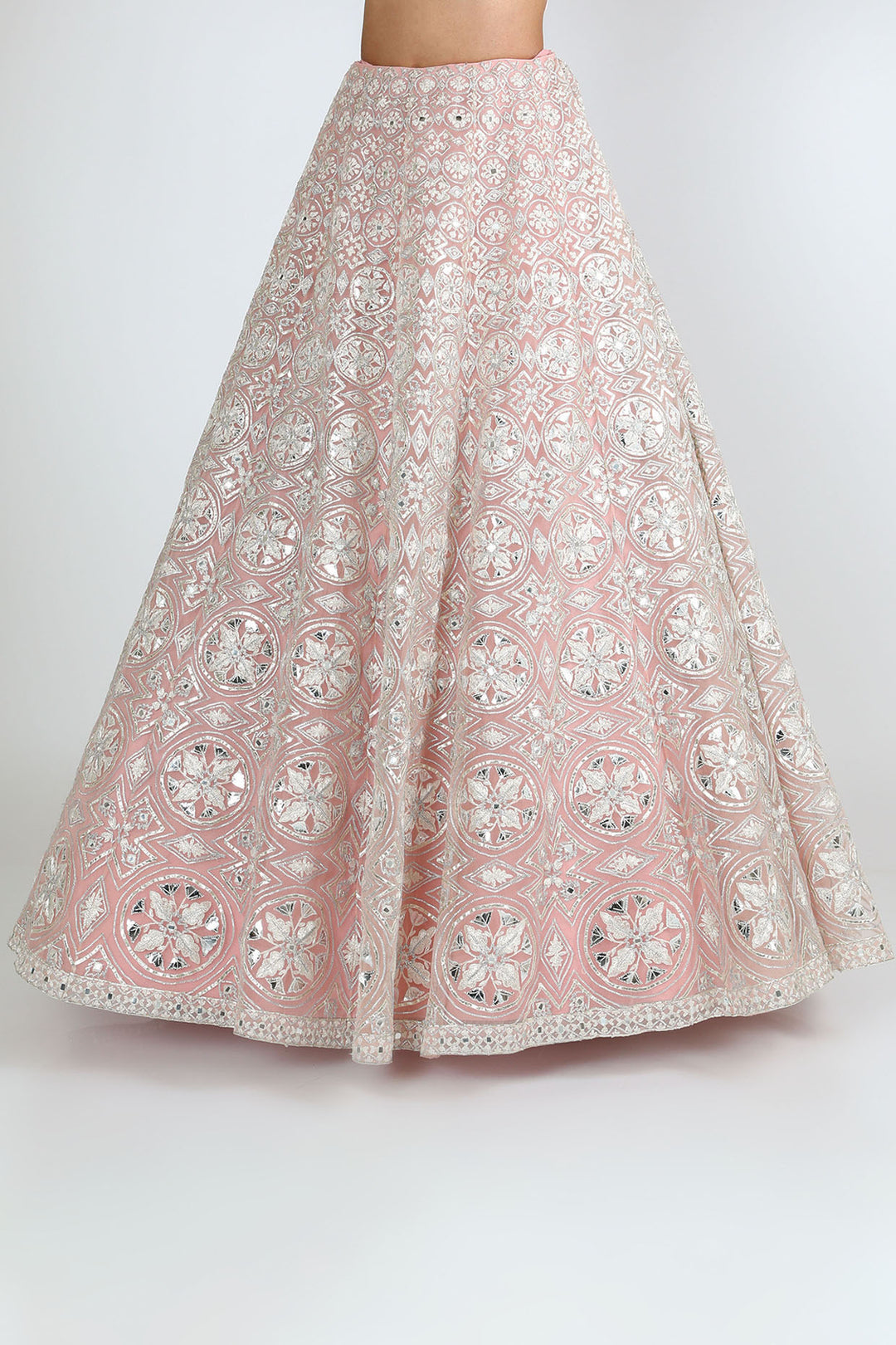 Blush Pink Embroided Lehenga Set