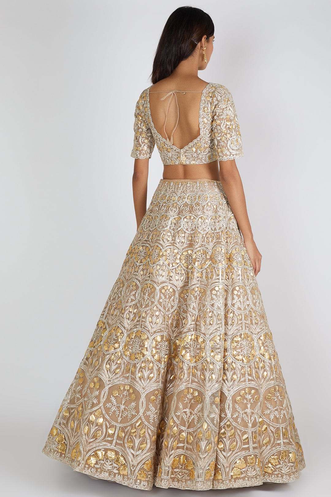 Gold Embroided Lehenga Set