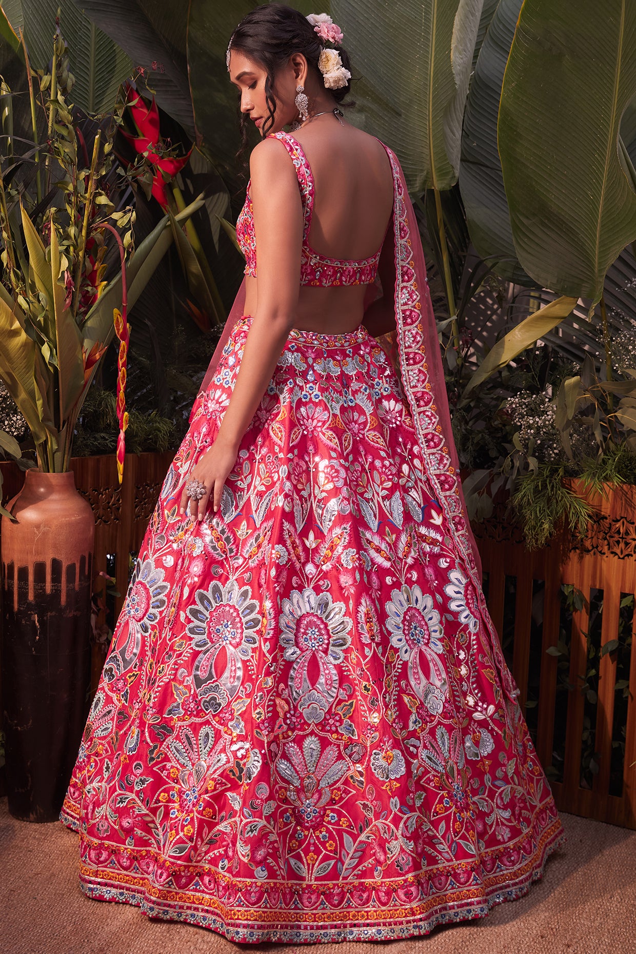 Buy Bollywood Style Pink and Orange Lehenga Choli With Heavy Embroidery  Work Wedding Wear Lehenga Party Wear, Lehenga Choli Online in India - Etsy