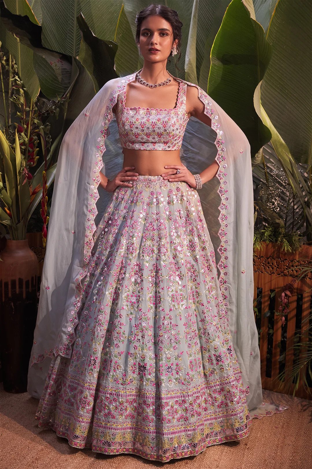 Shop Pink Brocade Lehenga for Women Online from India's Luxury Designers  2024